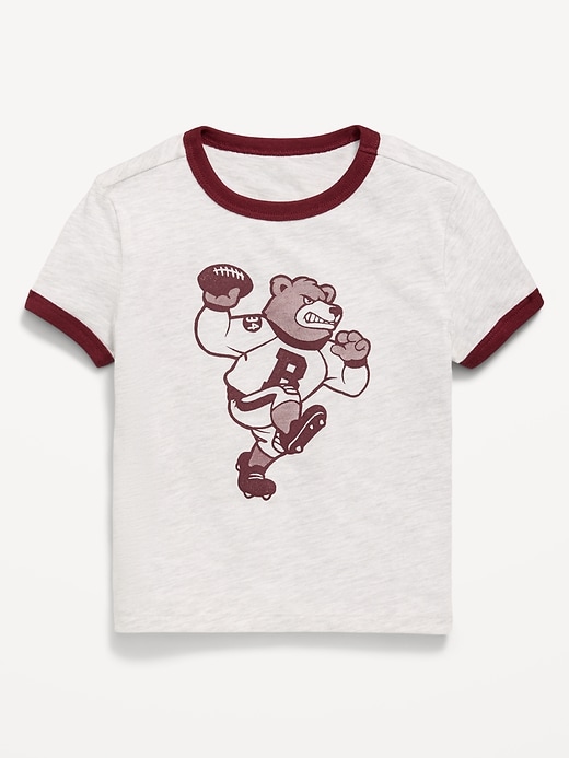 Image number 1 showing, Short-Sleeve Unisex Ringer Graphic T-Shirt for Toddler