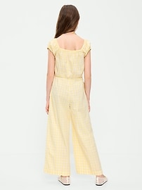 Image number 2 showing, Short-Sleeve Jumpsuit for Girls