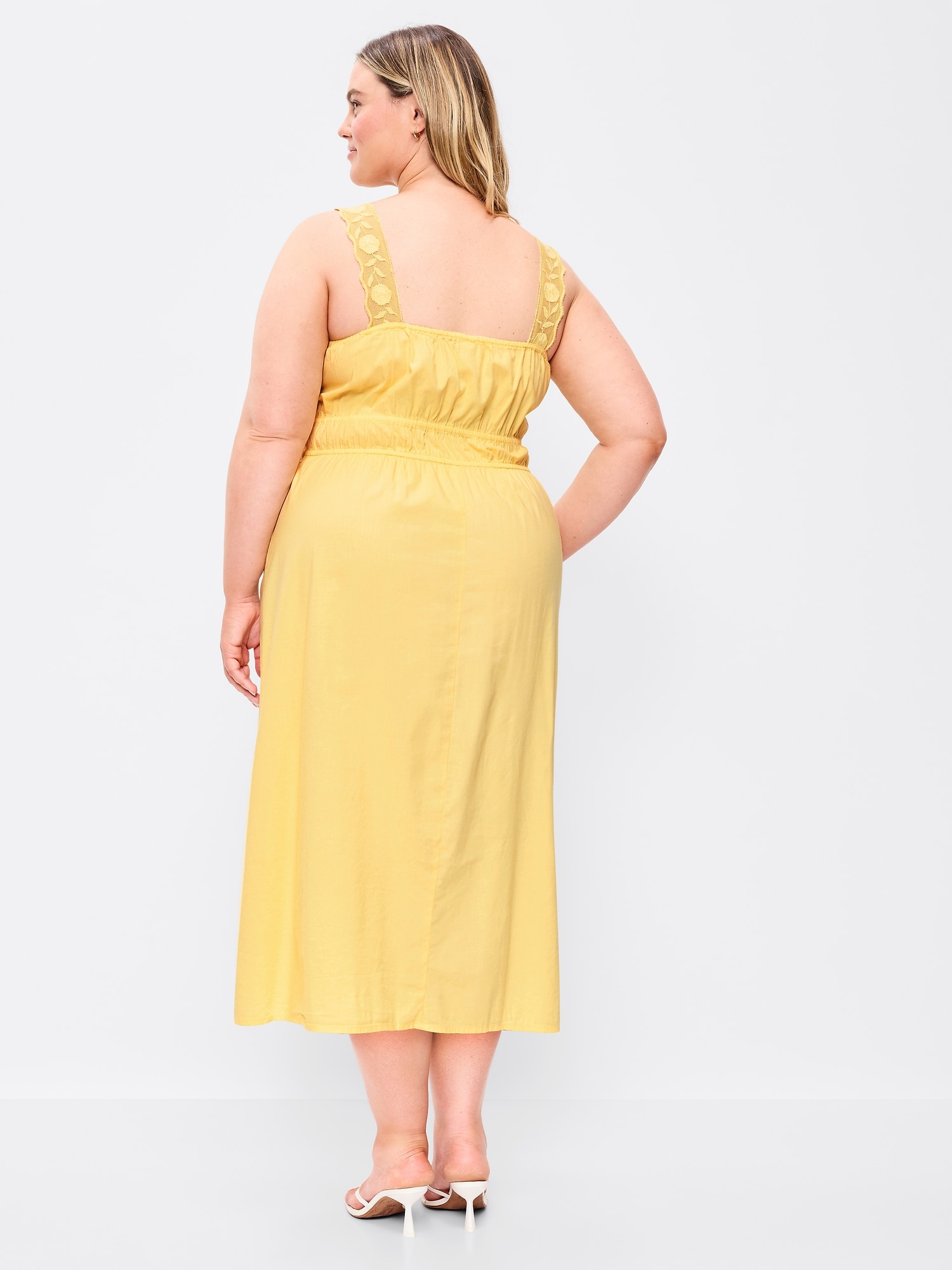 Image number 9 showing, Fit & Flare Smocked-Waist Midi Dress