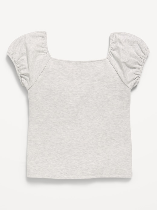 Image number 2 showing, Puff-Sleeve Top for Girls