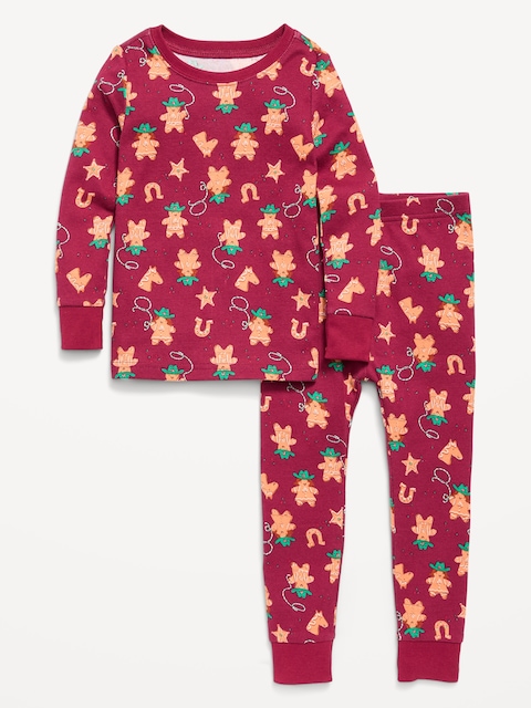 Printed Unisex Snug-Fit Pajama Set for Toddler & Baby
