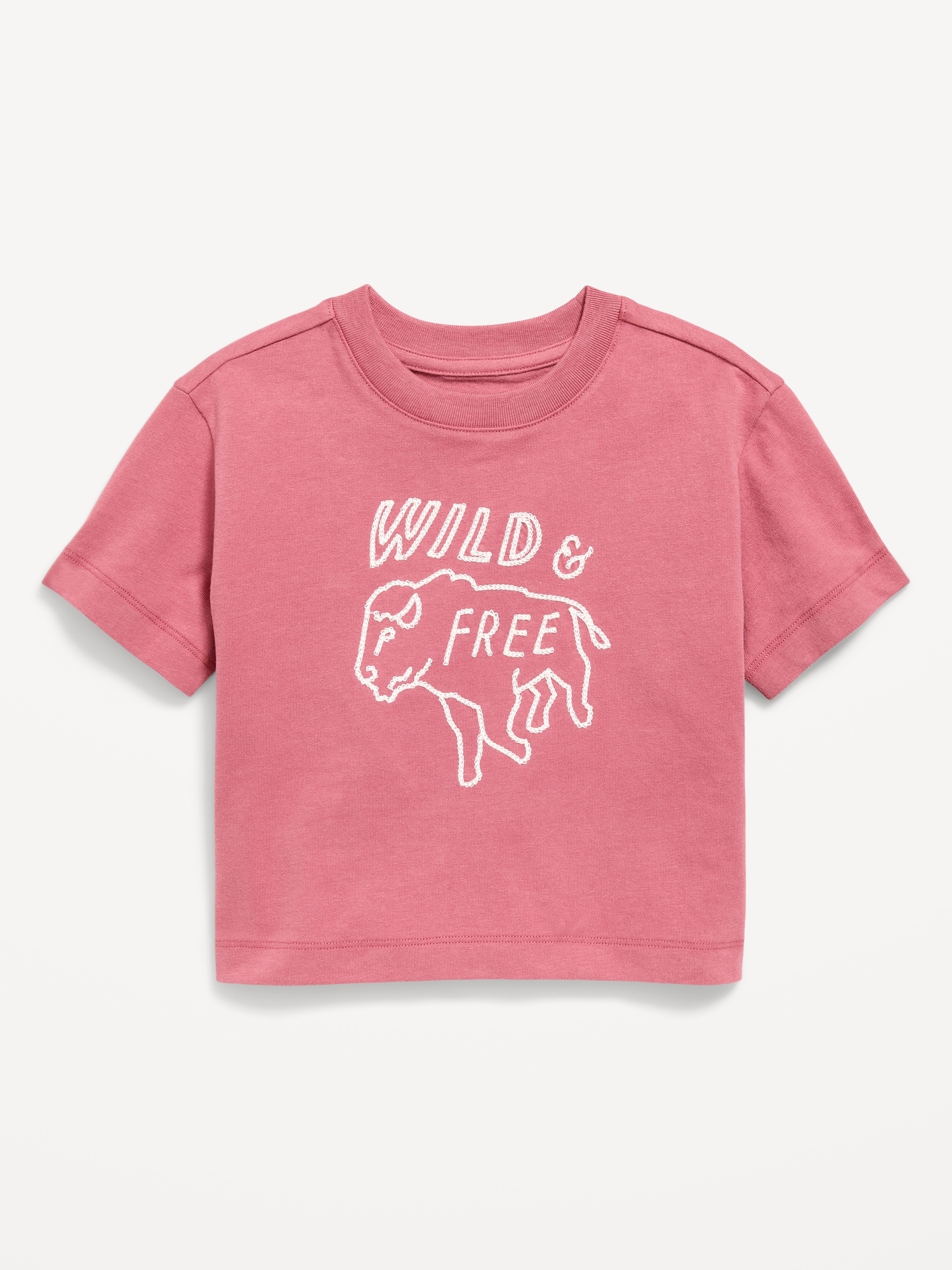 Oversized Short-Sleeve Boxy Graphic T-Shirt for Toddler Boys