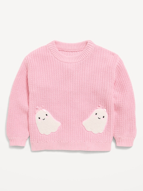 Long-Sleeve Graphic Sweater for Toddler Girls