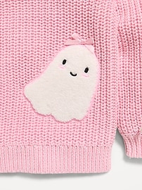 Image number 2 showing, Long-Sleeve Graphic Sweater for Toddler Girls