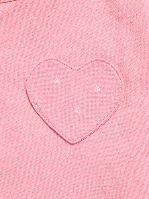 Image number 2 showing, Softest Short-Sleeve Heart-Pocket T-Shirt for Girls