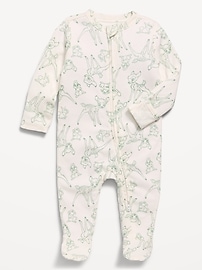 Image number 1 showing, Disney© 2-Way-Zip Sleep & Play Footed One-Piece for Baby