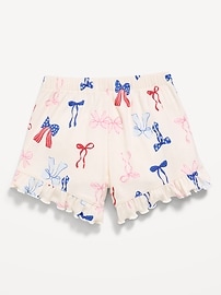 Image number 4 showing, Ribbed Ruffled Shorts for Toddler Girls
