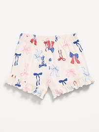Image number 3 showing, Ribbed Ruffled Shorts for Toddler Girls