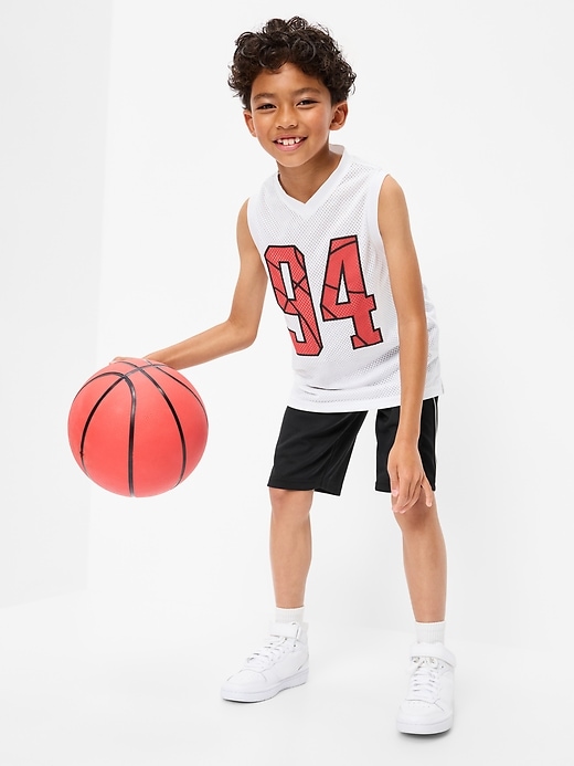 Below Knee Baggy Mesh Basketball Shorts for Boys from Old Navy - $12.49