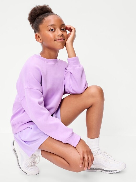 Image number 3 showing, High-Waisted StretchTech Performance Shorts for Girls