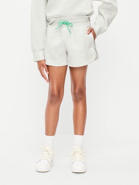 High-Waisted Bounce Fleece Shorts for Girls