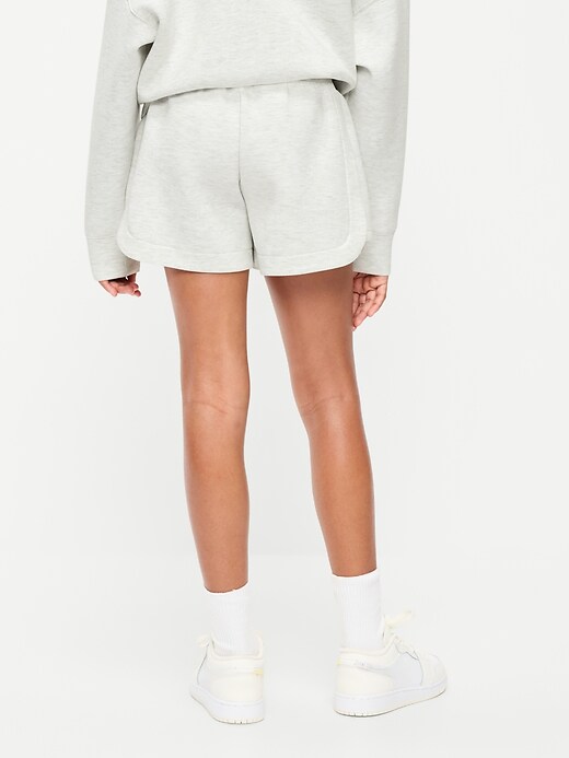 Image number 2 showing, Bounce Fleece High-Waisted Shorts for Girls