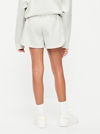 Image number 2 showing, Bounce Fleece High-Waisted Shorts for Girls