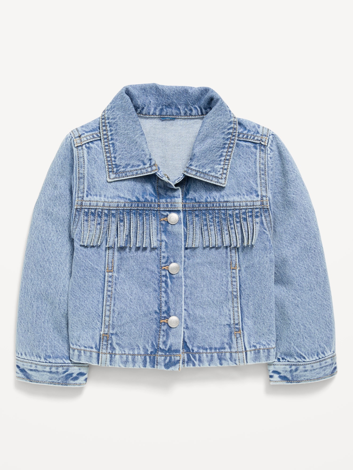 Fringed Denim Jacket for Toddler Girls