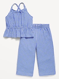 Image number 2 showing, Printed Sleeveless Top and Pants Set for Toddler Girls