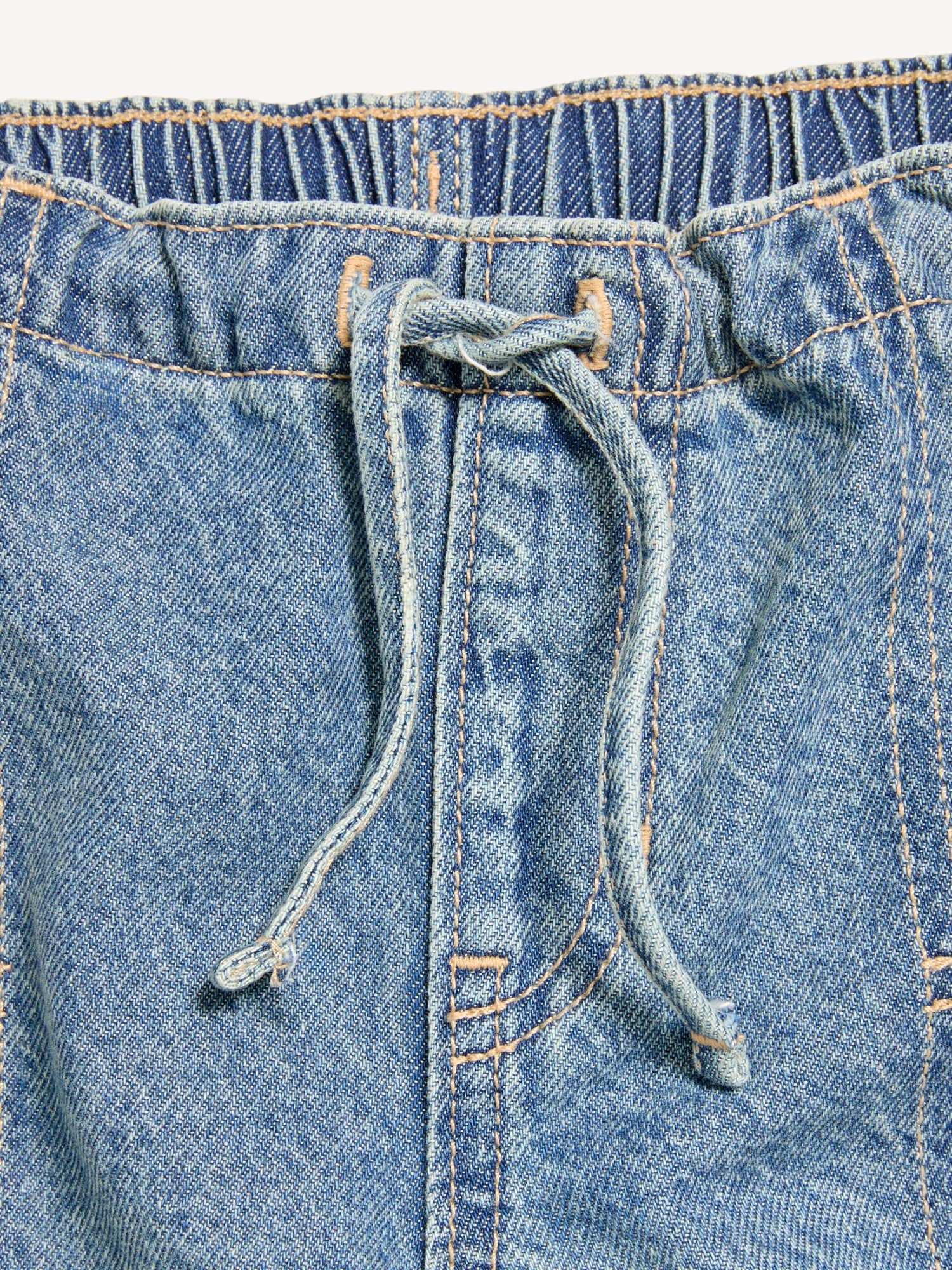 Pull-On Low-Rise Super Baggy Wide-Leg Cargo Jeans for Girls