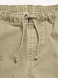 Image number 5 showing, Pull-On Low-Rise Super Baggy Wide-Leg Cargo Jeans for Girls
