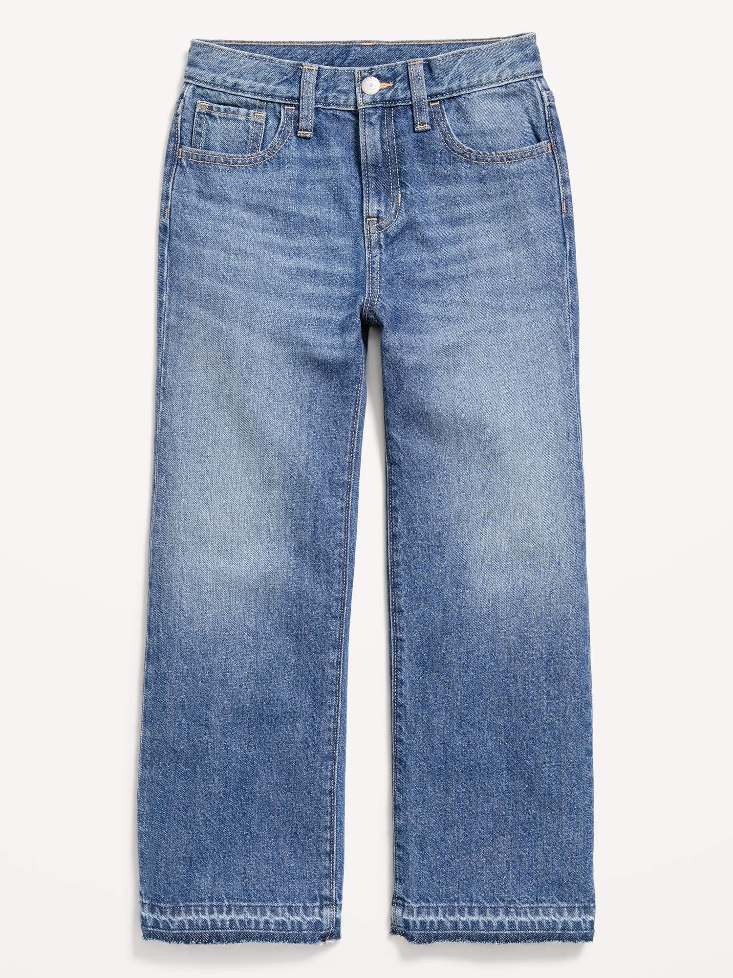 High-Waisted Baggy Wide-Leg Jeans for Girls