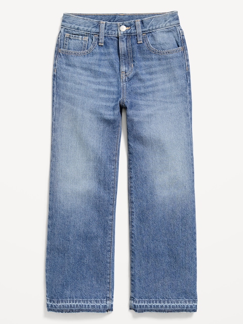 High-Waisted Baggy Wide-Leg Jeans for Girls