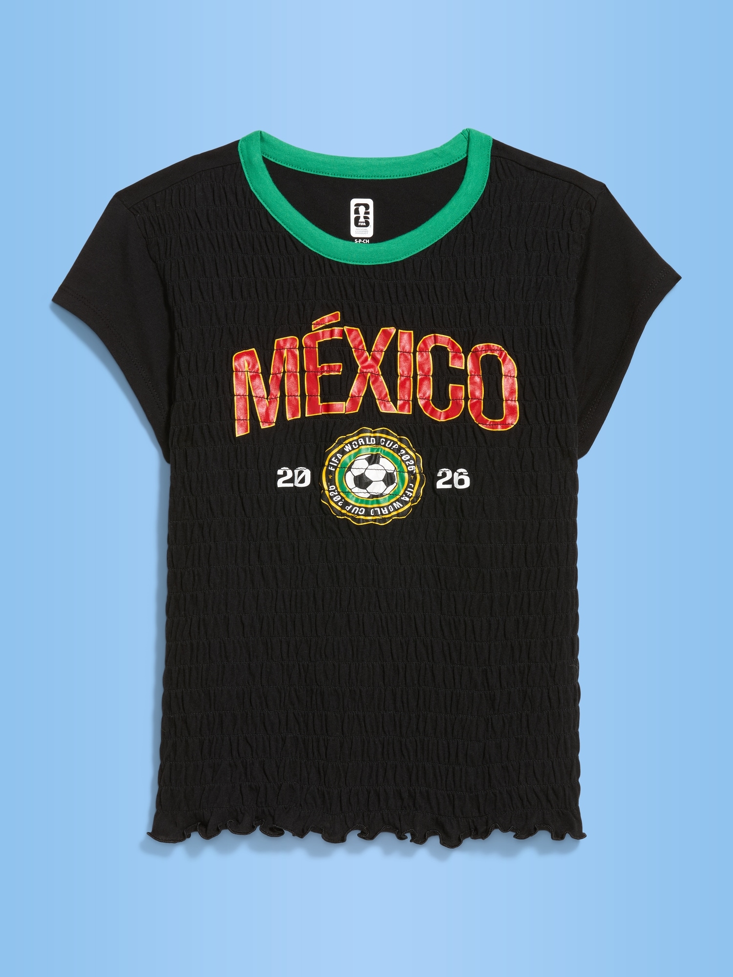 FIFA World Cup 26™ Mexico Smocked Graphic T-Shirt for Women