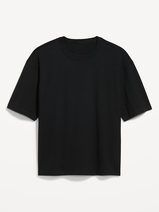 Image number 1 showing, Garment-Dyed Heavyweight Cropped T-Shirt