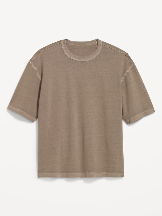 Image number 2 showing, Garment-Dyed Heavyweight Cropped T-Shirt