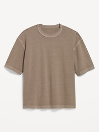 Image number 1 showing, Garment-Dyed Heavyweight Cropped T-Shirt