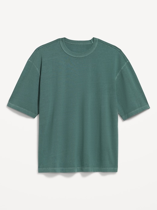 Image number 2 showing, Garment-Dyed Heavyweight Cropped T-Shirt