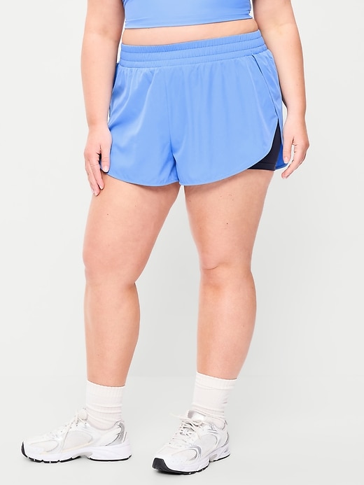 Image number 2 showing, High-Waisted StretchTech 2-In-1 Run Shorts
