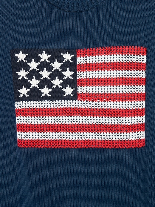 Image number 3 showing, Crew-Neck Flag Sweater