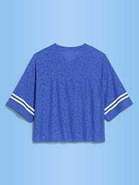 Image number 2 showing, FIFA World Cup 26™ France Boxy Lace V-Neck T-Shirt for Women