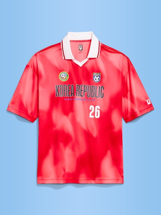 Image number 1 showing, FIFA World Cup 26™ Korea Republic Lifestyle Collared Jersey T-Shirt for Men