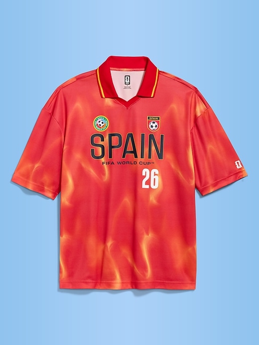 Image number 1 showing, FIFA World Cup 26™ Spain Lifestyle Collared Jersey T-Shirt for Men