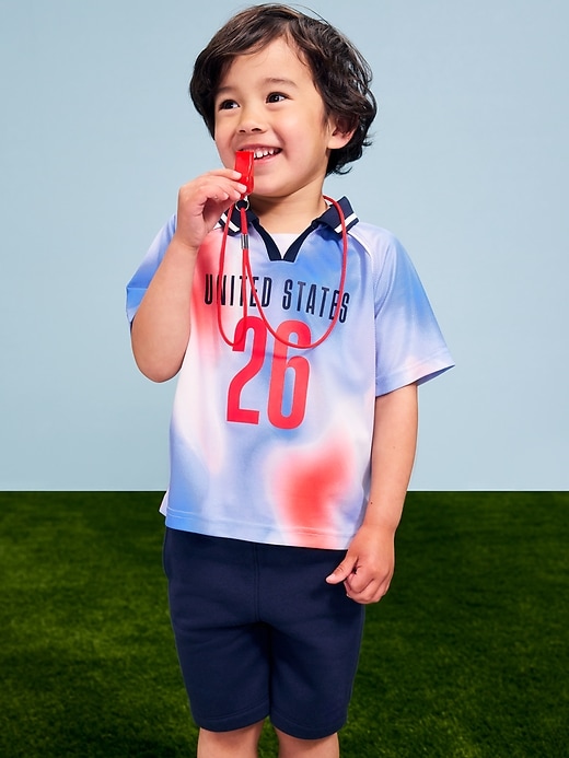 Image number 1 showing, FIFA World Cup 26™ USA Unisex Lifestyle Collared Jersey T-Shirt for Toddler