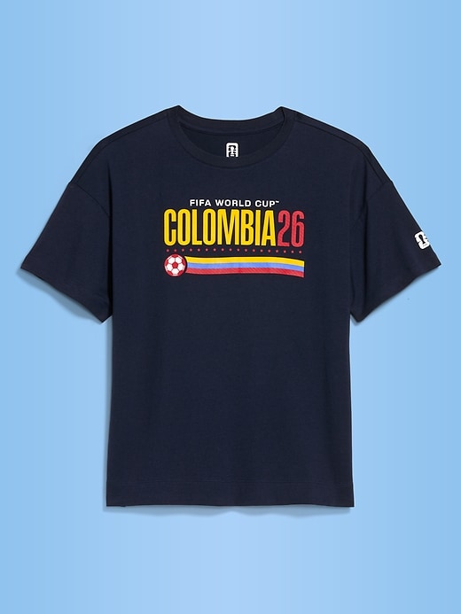 Image number 1 showing, FIFA World Cup 26™ Colombia Vintage Crew-Neck T-Shirt for Women