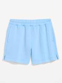Image number 3 showing, High-Waisted Bounce Fleece Shorts -- 5-inch inseam