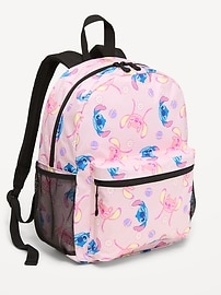 Image number 1 showing, Disney© Stitch and Angel Canvas Backpack for Girls