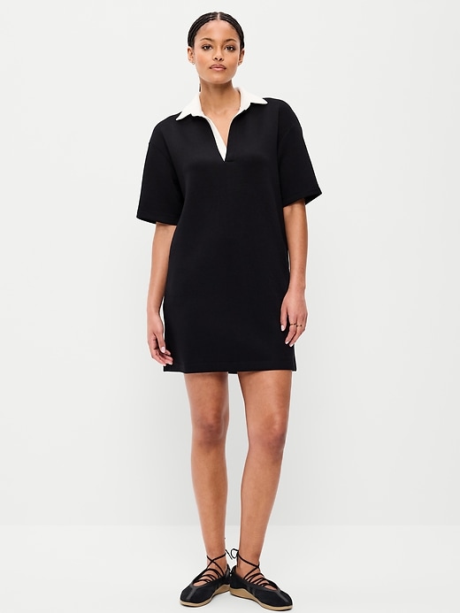Image number 1 showing, Bounce Fleece Short-Sleeve Polo Dress