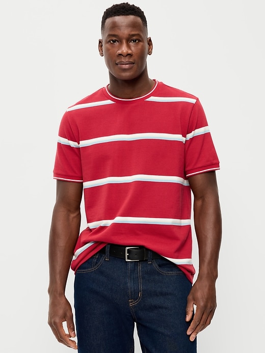 Image number 1 showing, Crew-Neck Pique T-Shirt