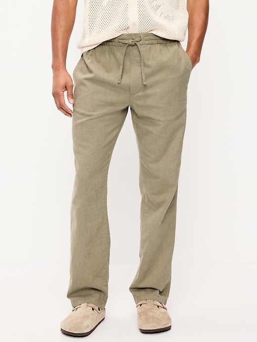 Image number 2 showing, 90's Straight-Fit Linen-Blend Pants