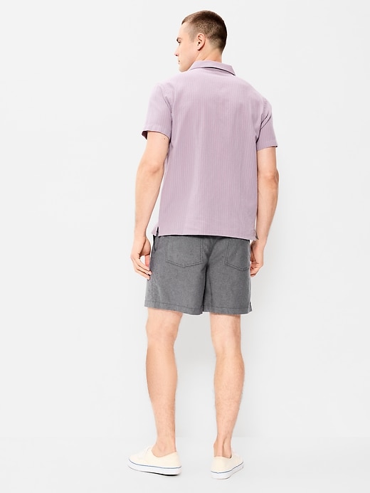 Image number 3 showing, 90's Loose Linen-Blend Shorts -- 5-inch inseam