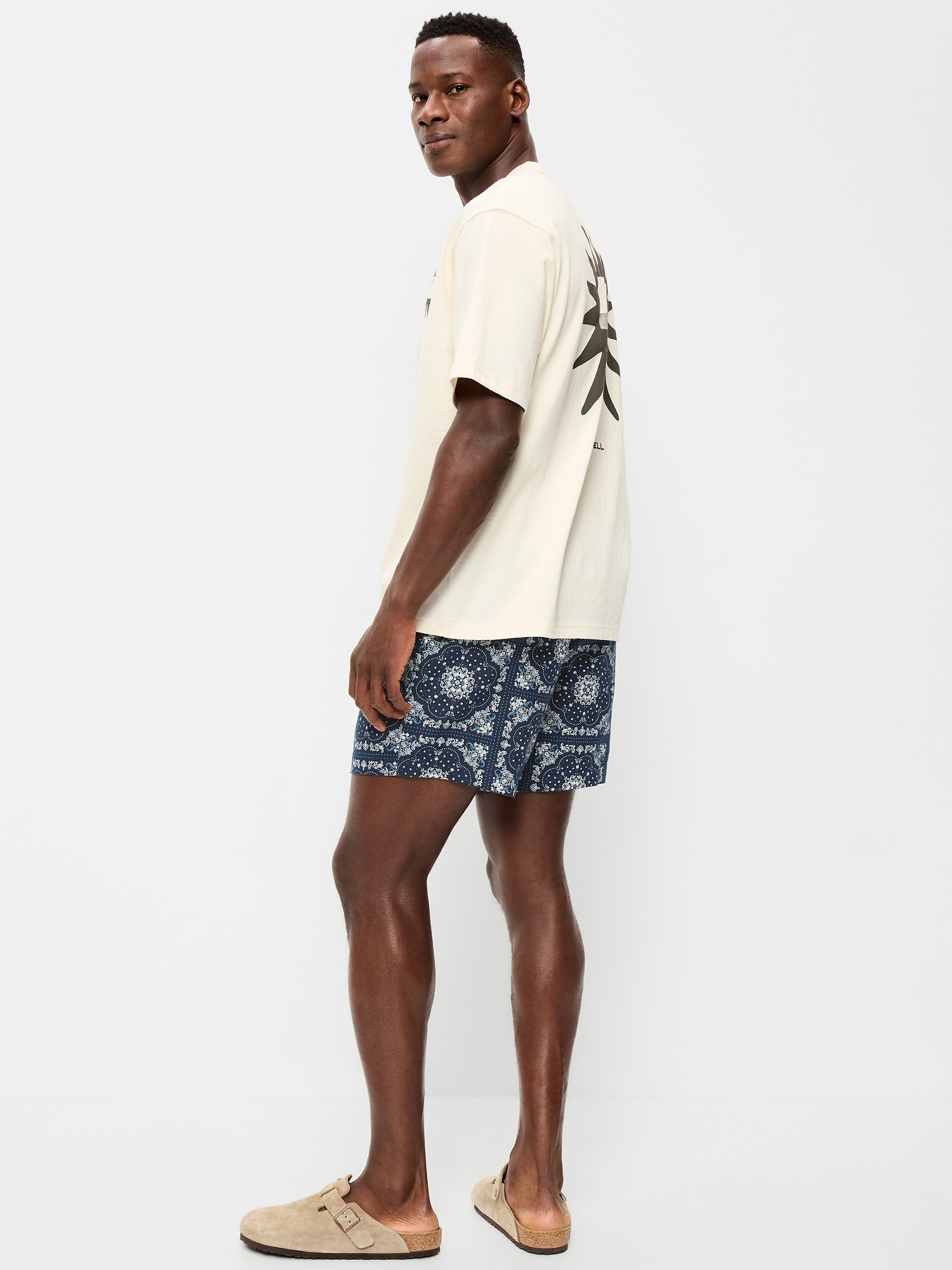 Linen-Blend Jogger Shorts - 5-inch inseam
