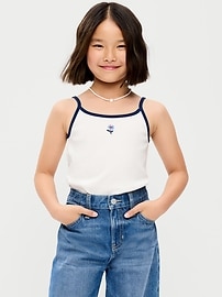 Image number 1 showing, Fitted Graphic Cami for Girls