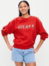 Image number 1 showing, Oversized Raglan Graphic Sweatshirt