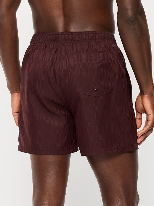 Image number 2 showing, Textured Swim Trunks -- 5-inch inseam