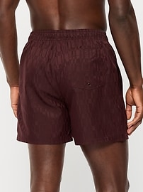Image number 2 showing, Textured Swim Trunks -- 5-inch inseam