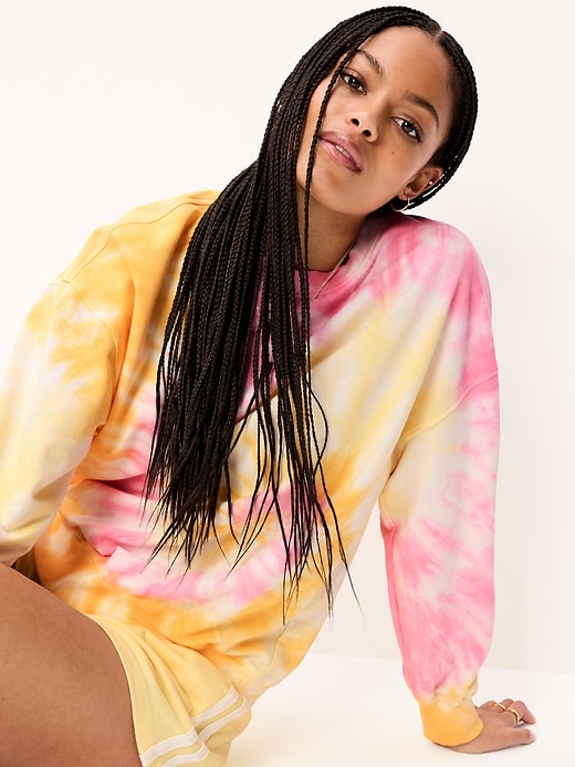 Image number 3 showing, Oversized Crew-Neck Sweatshirt