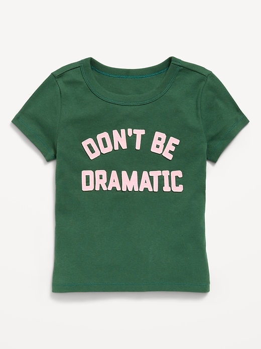 Image number 1 showing, Fitted Short-Sleeve T-Shirt for Girls