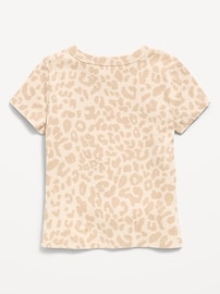 Image number 2 showing, Fitted Short-Sleeve T-Shirt for Girls