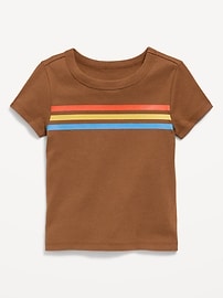 Image number 2 showing, Fitted Short-Sleeve T-Shirt for Girls